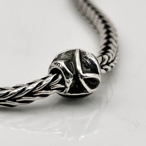 TROLLBEADS Retired Falling Leaves Silver Bead 925S LAA NEW Condition - Picture 5 of 6